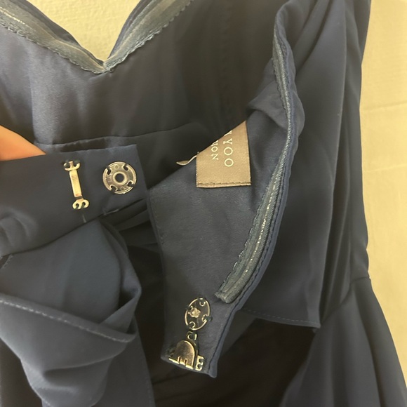 Jenny Yoo Navy Floor Length Bridesmaid Dress - Picture 3 of 6